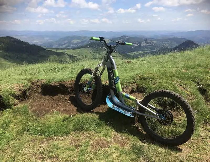 Off-road scooter in Haute-Loire, Auvergne