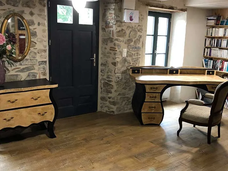 Cardboard furniture by Sandrine Poulet-Berger in Haute-Loire, Auvergne