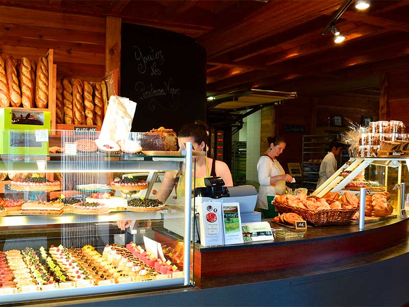 Bakkerij La Chanterelle in St-Bonnet-le-Froid in Haute-Loire, Auvergne