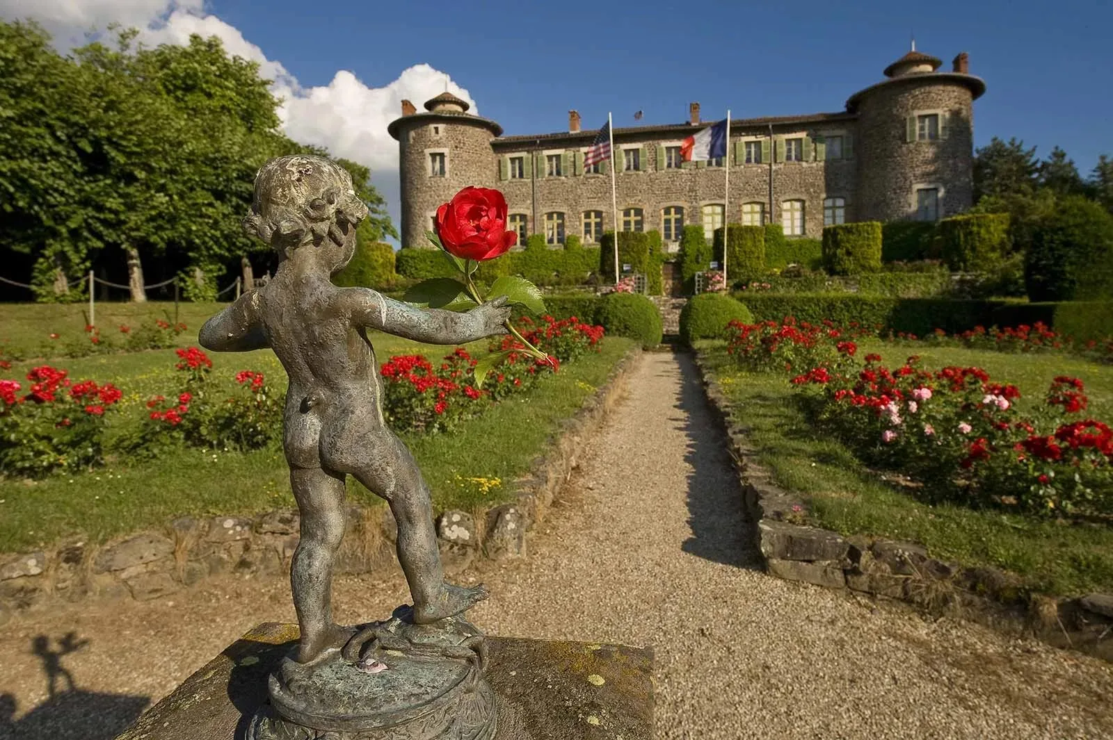 Chateau Marquis Lafayette Haute-Loire, Auvergne, jardin