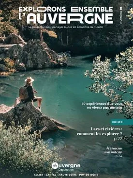 Het tijdschrift Laten we samen de Auvergne verkennen nummer 01