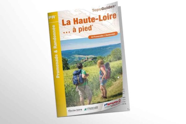 Topo guía PR de Haute-Loire a pie, en Auvernia