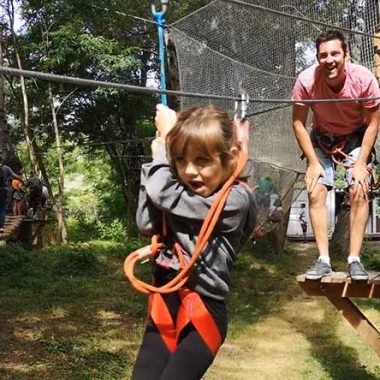 We tested for you the tree climbing park of the Gorges de l'Allier in Langeac in Auvergne, Haute-Loire family
