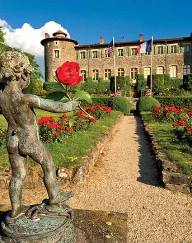 Kulturerbe-Know-how, in der Haute-Loire, im Schloss Chavaniac in der Auvergne