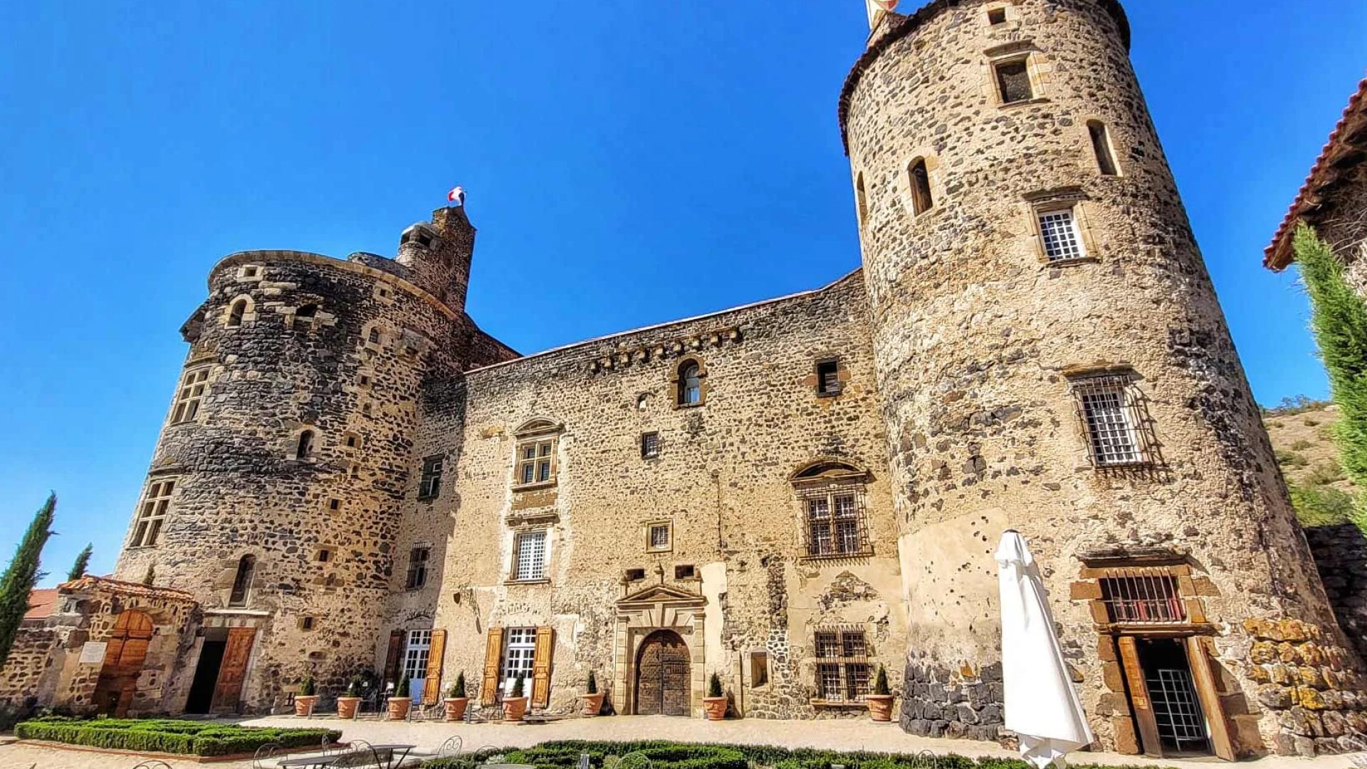 Fortaleza Saint Vidal, patrimonio, Alto Loira Auvernia, castillo