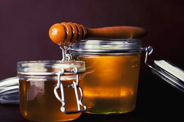 Topf mit Honig aus Haute-Loire, Auvergne