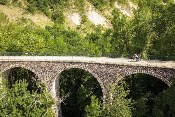 Vías verdes velorutas Auvernia Alto Loira, viaducto