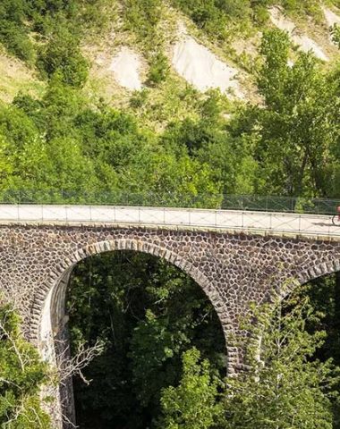 Rutas ciclistas de las vías verdes Auvernia Alto Loira