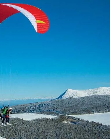 skigebied mezenc, meygal in Haute-Loire, les-estables paragliding