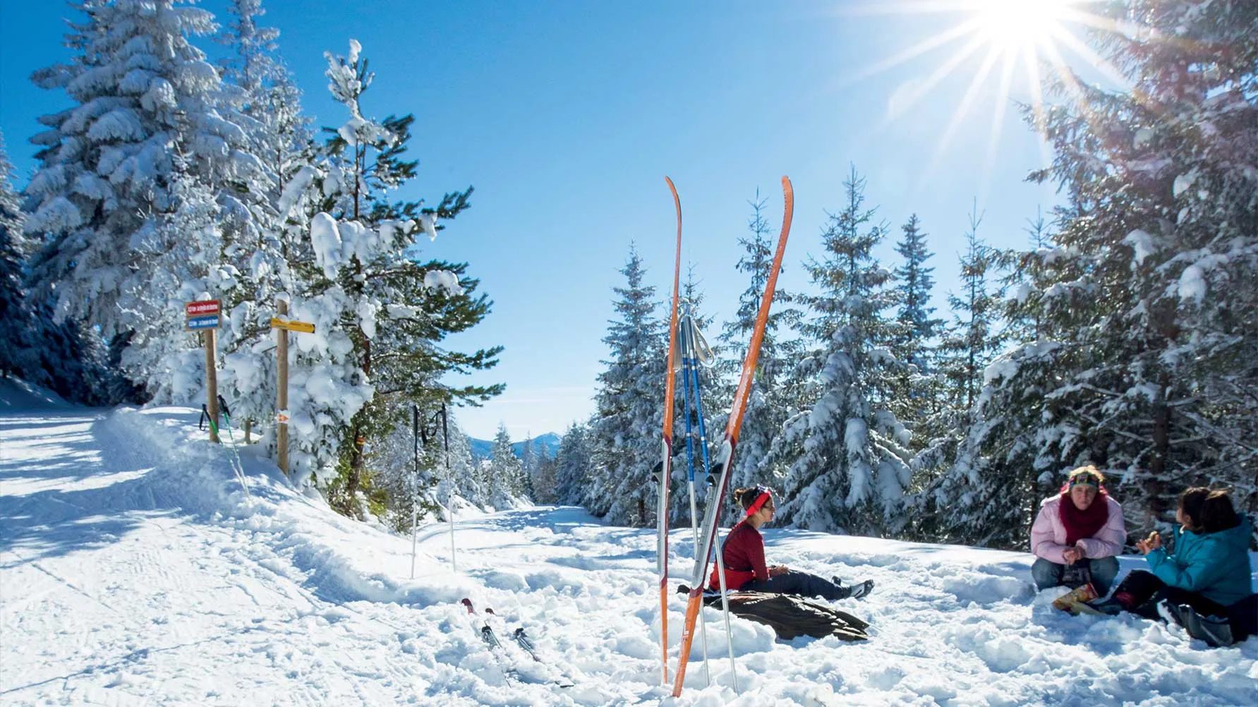 estación de esquí mezenc zona nórdica esquí de fondo