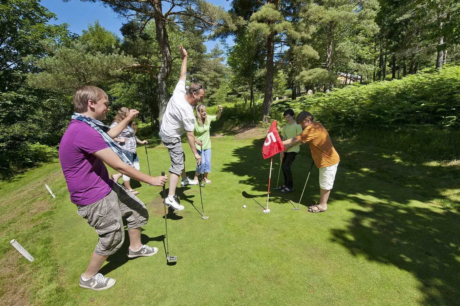 Golf putting golf in Alta Loira, Alvernia