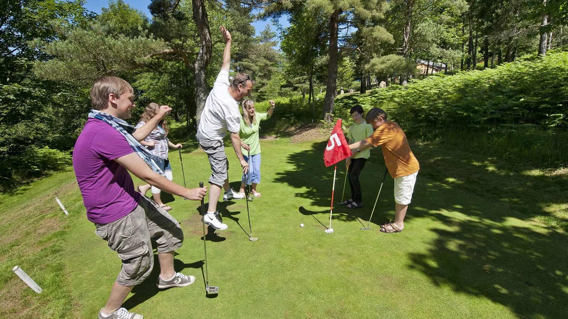 Golf putting golf in Alta Loira, Alvernia