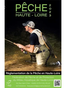 De visserij-informatiebrochure 2023 voor de Haute-Loire in de Auvergne
