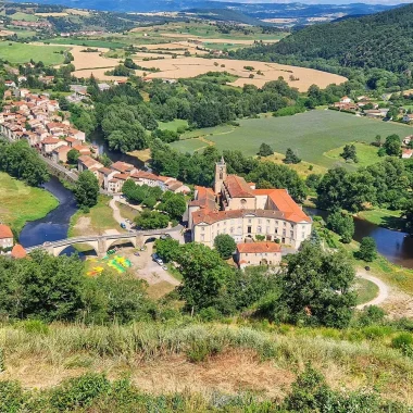 Lavoûte-Chilhac, in den Allier-Schluchten in der Haute-Loire, Auvergne